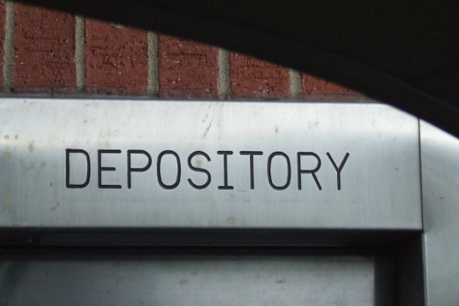 A photo of a Bank Depository.